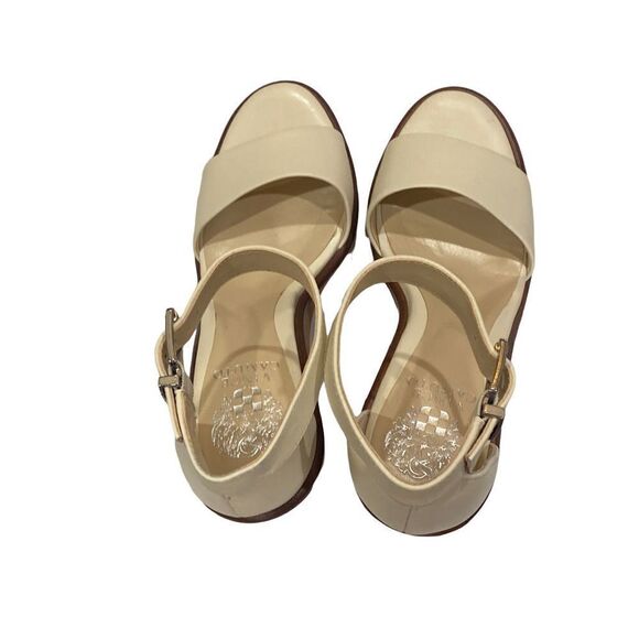 Vince Camuto Gretam Wedge Platform Beige Shoes, Size 9M NWOB - Picture 6 of 9